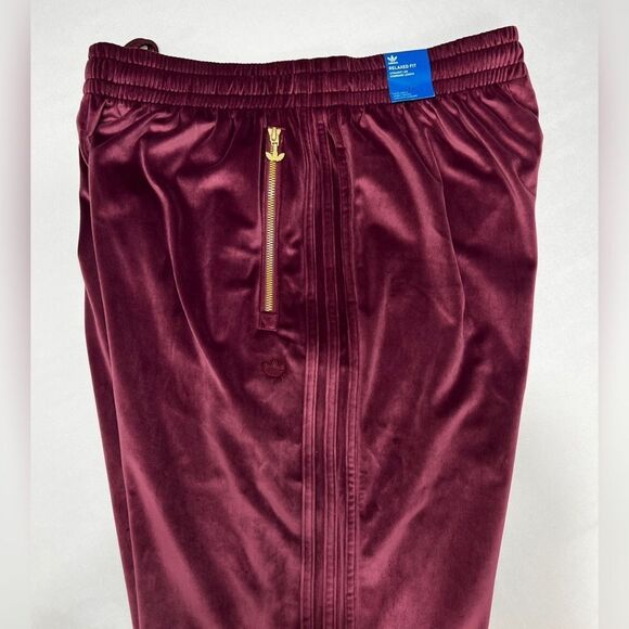 Adidas Originals - ADICOLOR VELOUR TRACK PANTS - M - Picture 4 of 11